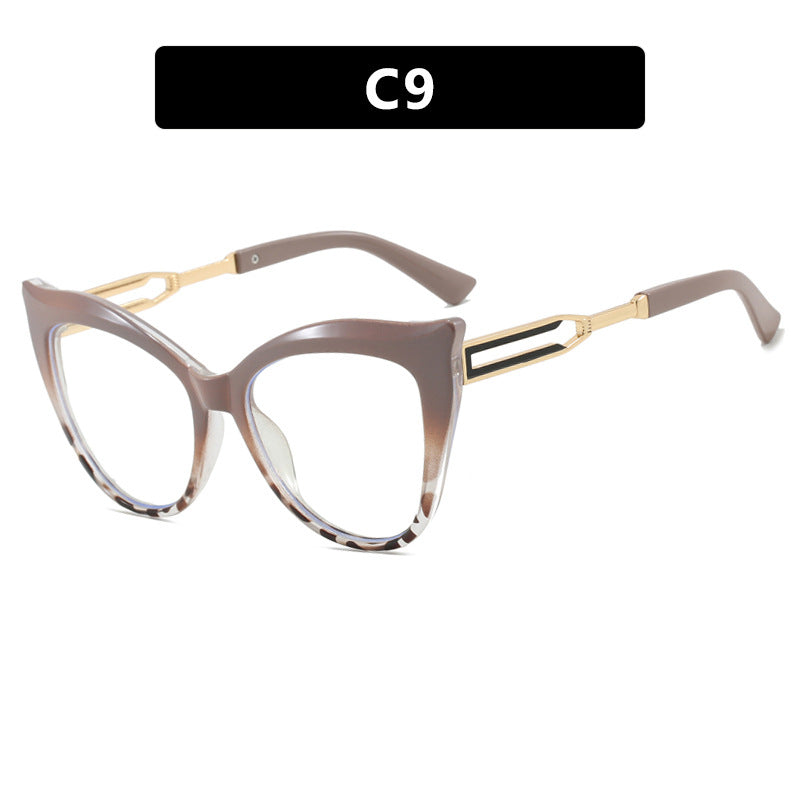 Ladies cat-eye glasses with elegant metal frame Kalsten