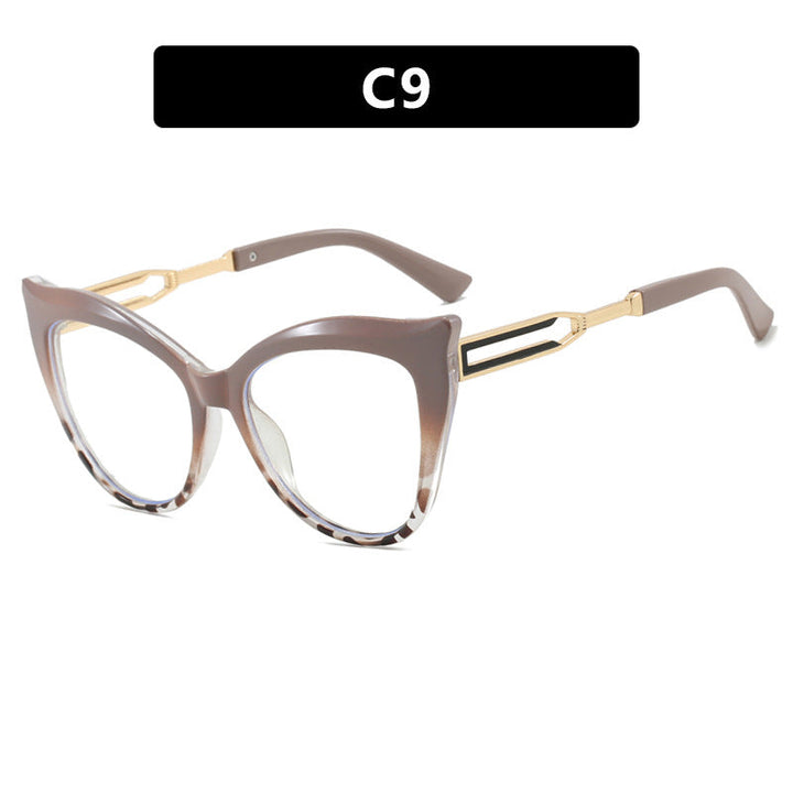 Ladies cat-eye glasses with elegant metal frame Kalsten