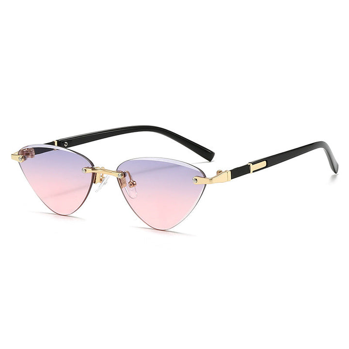 Ladies fashionable Cat-Eye sunglasses with elegant metal frame Kalsten