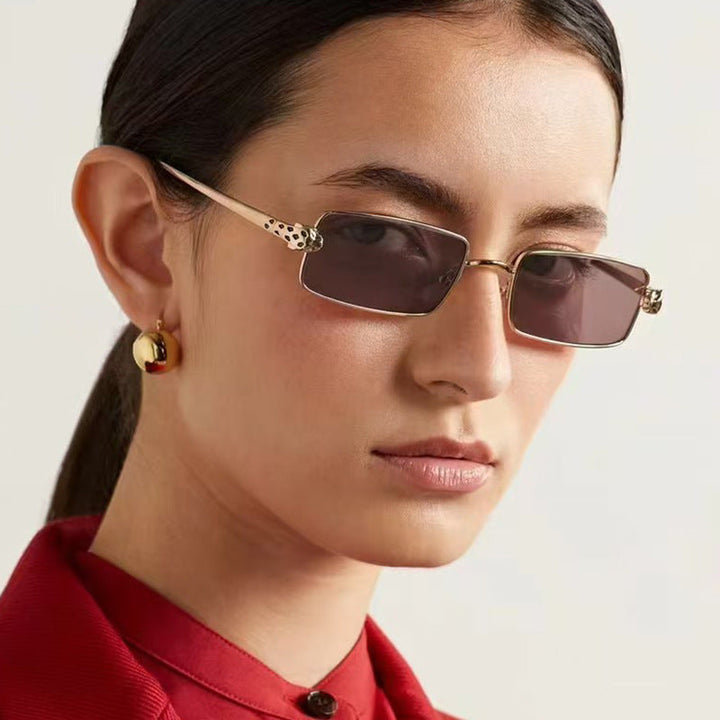 Ladies elegant square sunglasses with luxurious metal frame and UV protection Kalsten