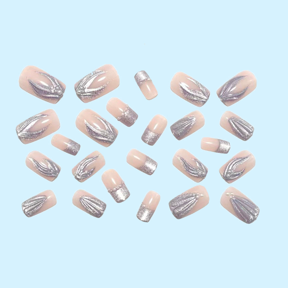 Luxury Aquamarine Design Press-On Nails Kalsten