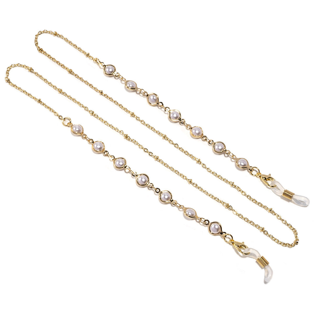 Elegant Pearl Beaded Eyewear Chain Kalsten
