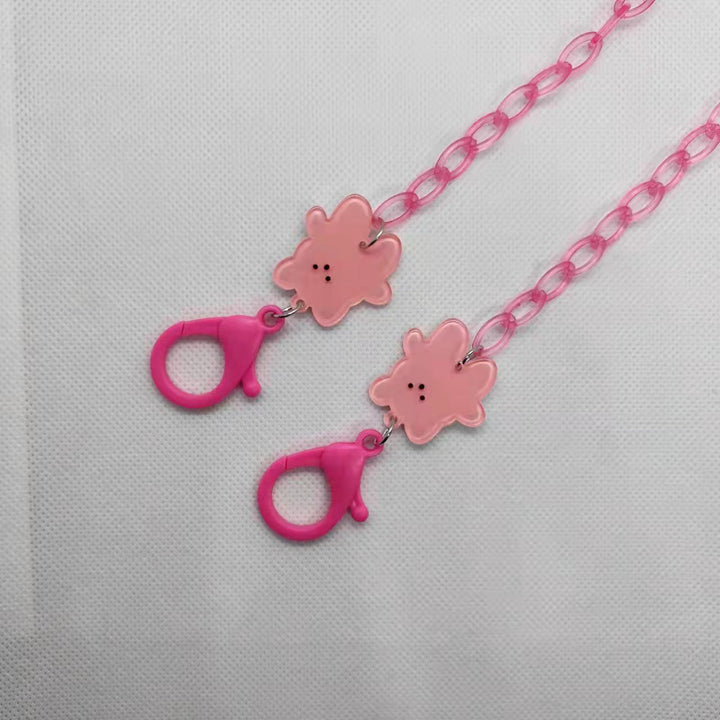 Playful glasses holder chain with floral motif Kalsten