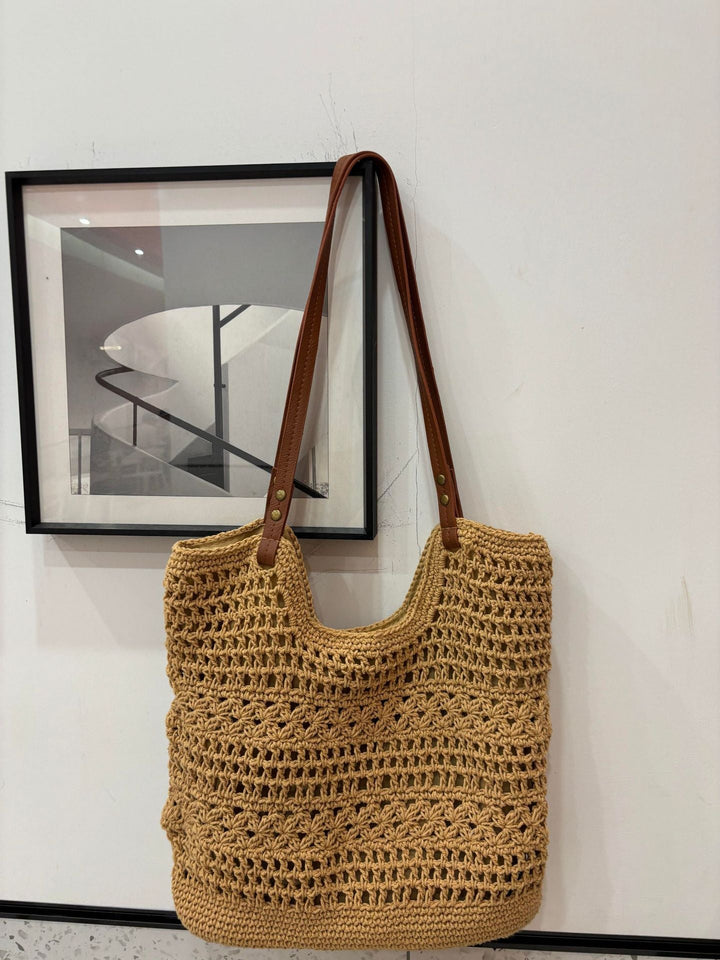 Handcrafted coarse mesh tote bag Kalsten