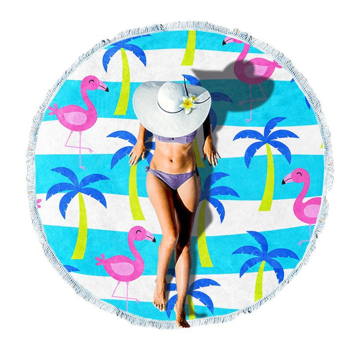 Rundstrand towel with unique sunset design Kalsten