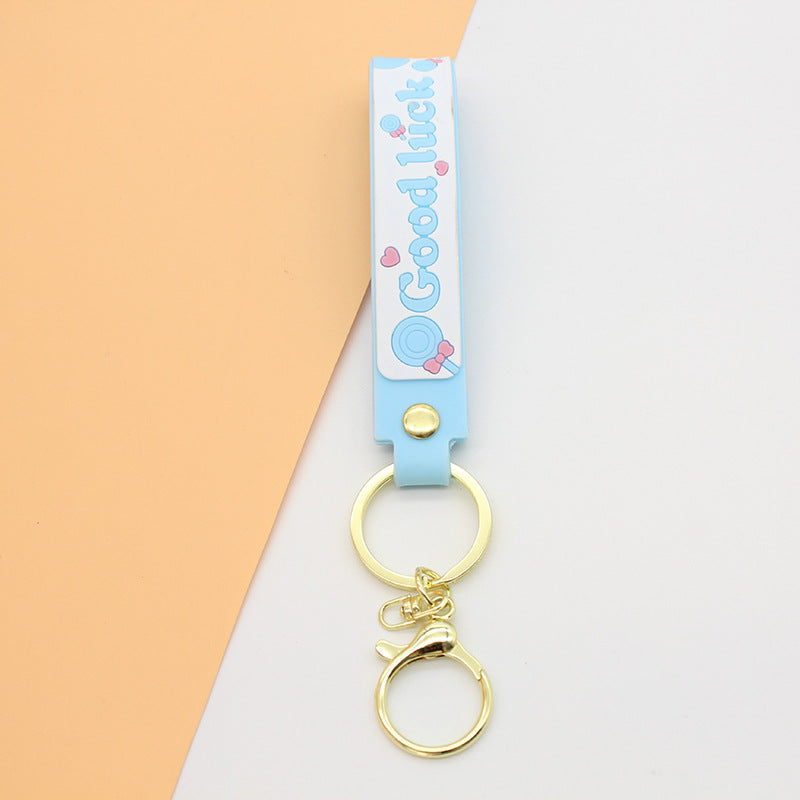 Unisex keychain with motivating lucky saying Kalsten