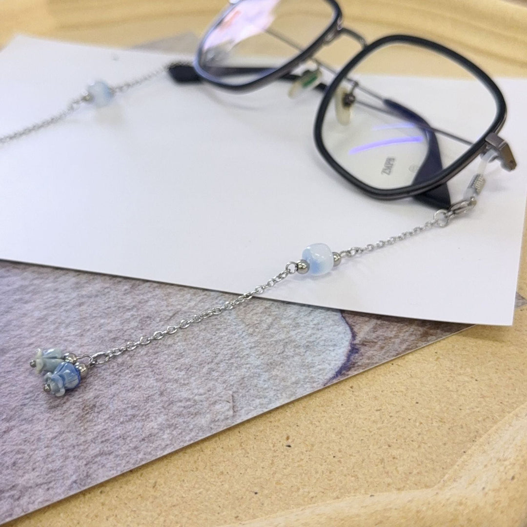 Delicate Bead-Embellished Eyewear Chain Kalsten
