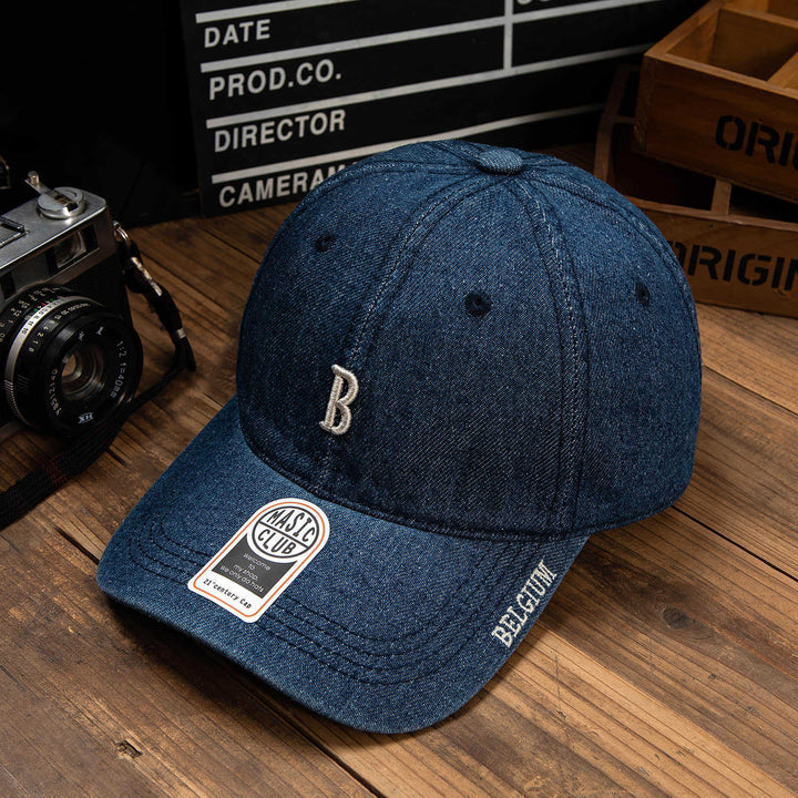 Men's Denim Embroidered Baseball Cap Kalsten