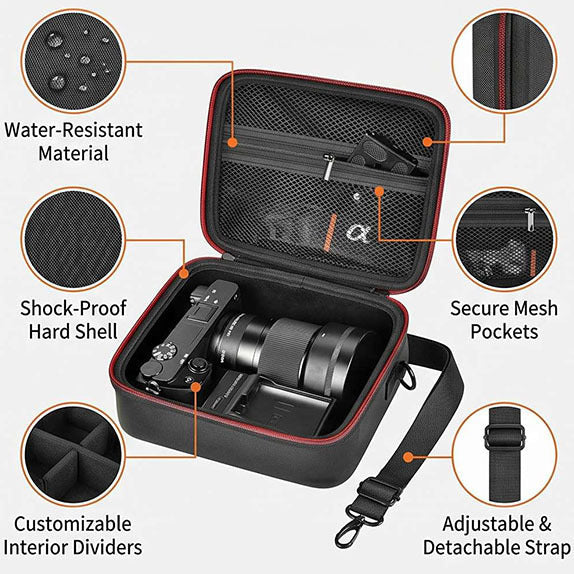 Camera bag with careful interior division Kalsten