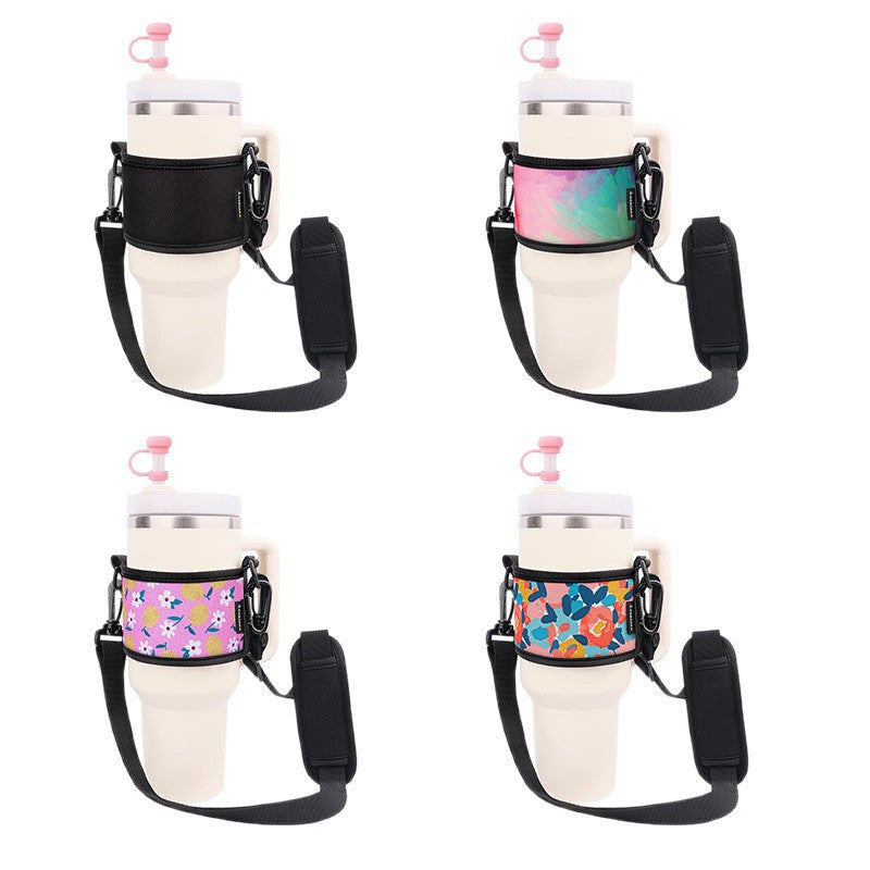 Unisex Portable Cup Holder with Shoulder Strap Kalsten