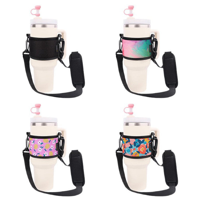 Unisex Portable Cup Holder with Shoulder Strap Kalsten
