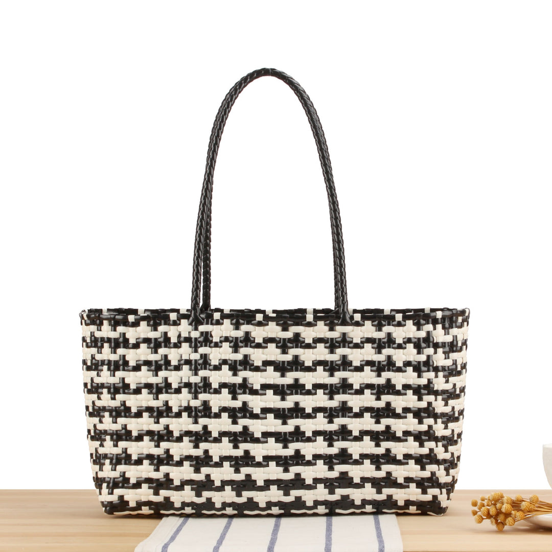 Braided Tote Bag with Stylish Patterns Kalsten