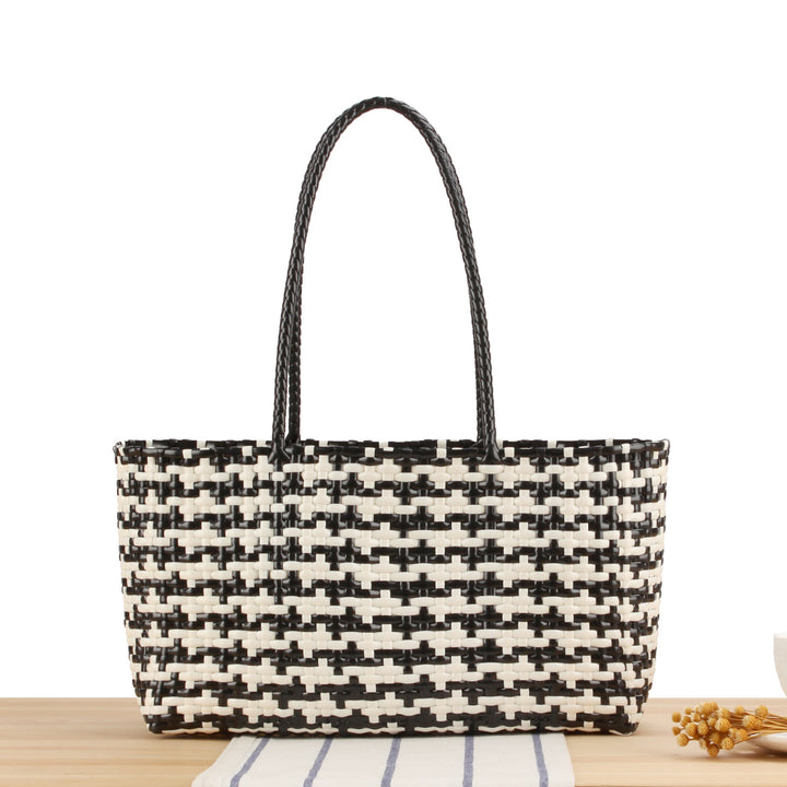 Braided Tote Bag with Stylish Patterns Kalsten