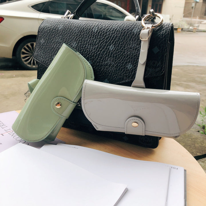 Stylish Patent Leather Eyeglasses Case Kalsten