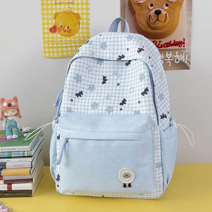 Girls' Cute Cartoon-Themed School Backpack