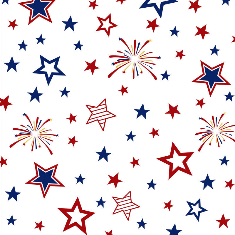 Unisex decorative wrapping paper with star and fireworks pattern, high-gloss roll surface and perforated cutting edge Kalsten