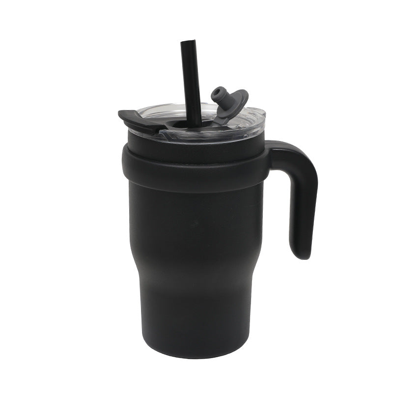Unisex Insulated Reusable Cup with Flexible Straw and Convenient Handle Kalsten