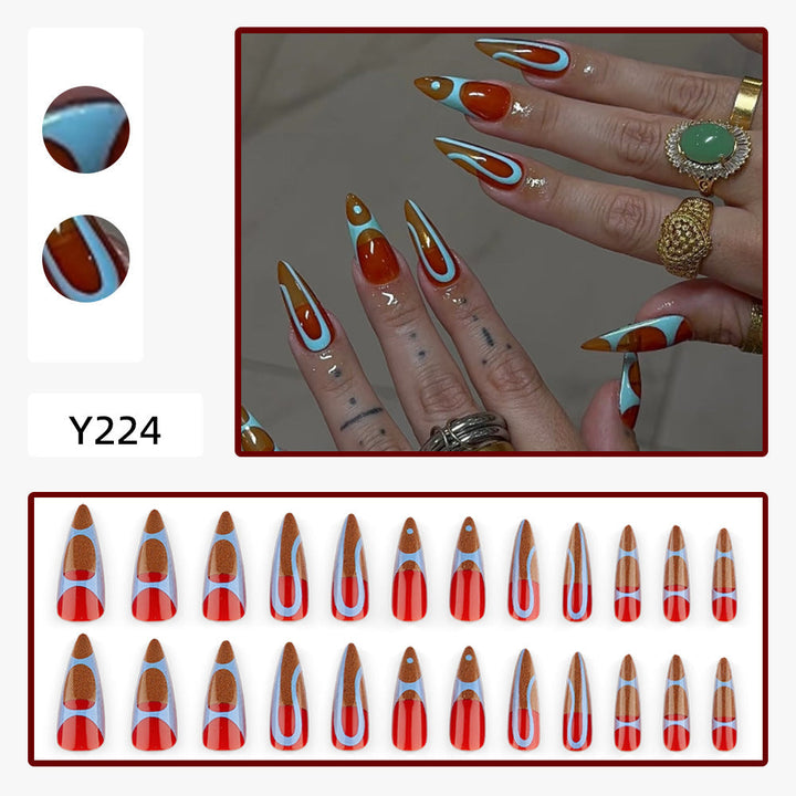 Artificial Nails in Modern, Geometric Design Kalsten