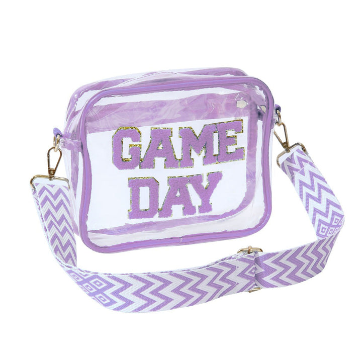 Transparent crossbody bag with stylish Game Day print Kalsten