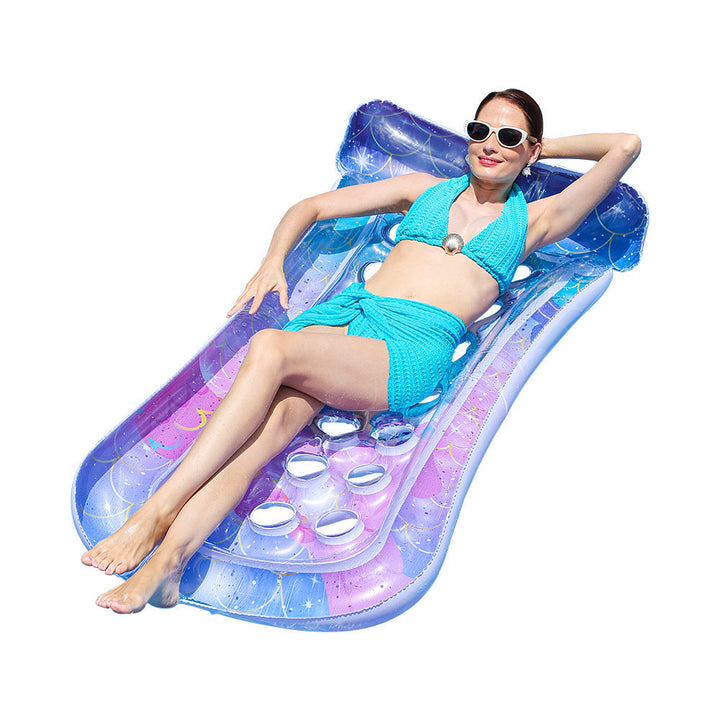 Ladies Inflatable Comfort Pool Lounge with Integrated Cup Holders Kalsten