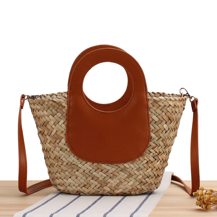Designer Shoulder Bag in Modern Wave Pattern Kalsten