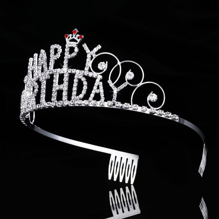 Women's Decorative Hair Crown with Birthday Inscription Kalsten