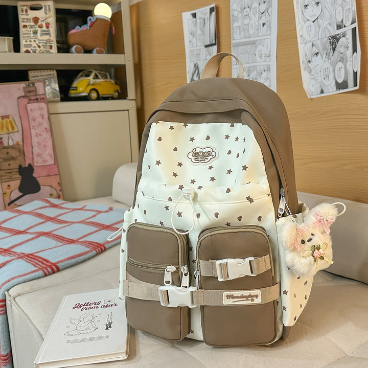 Stylish Star-Patterned Backpack Kalsten