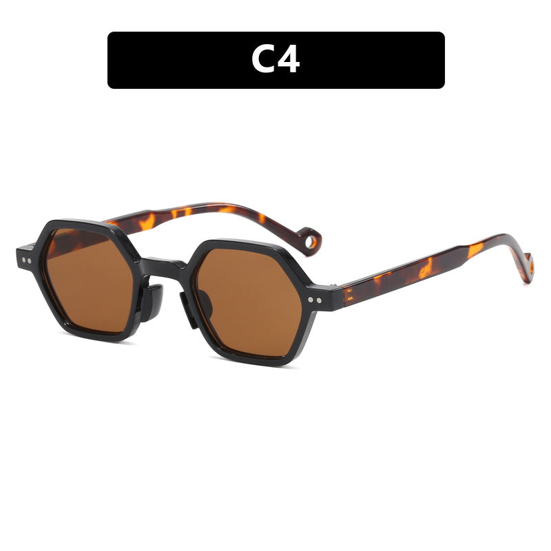 Women's hexagonal sunglasses in a modern design with protective lenses Kalsten