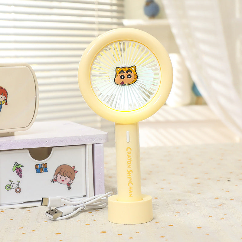 Women Portable Mini Fan with Integrated LED Light Kalsten