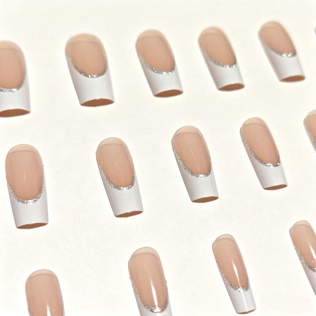 Elegant French Tip Nail Art Set Kalsten