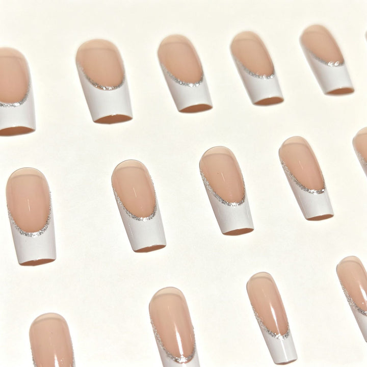 Elegant French Tip Nail Art Set Kalsten