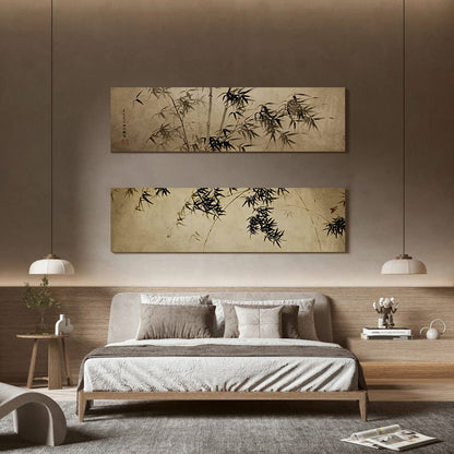 Abstract Bamboo-Inspired Wall Art