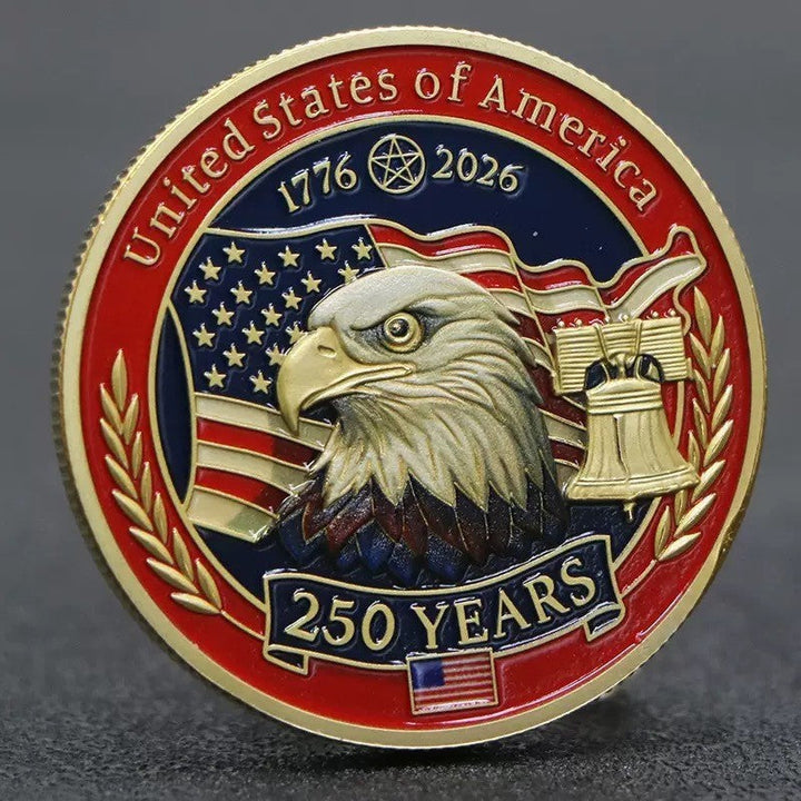 Unisex nan Semiquincentennial commemorative challenge coin medallion Kalsten