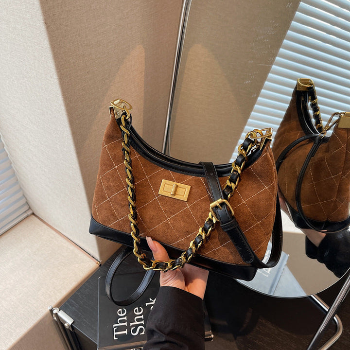 Elegant Quilted Chain Crossbody Bag Kalsten