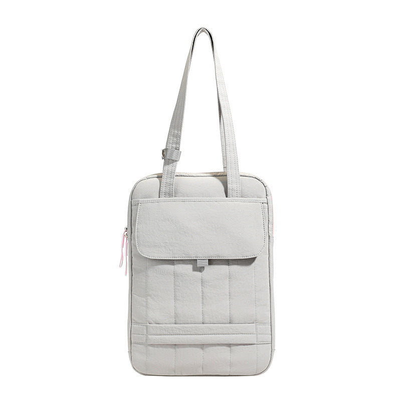 Structured Quilted Laptop Tote Bag Kalsten