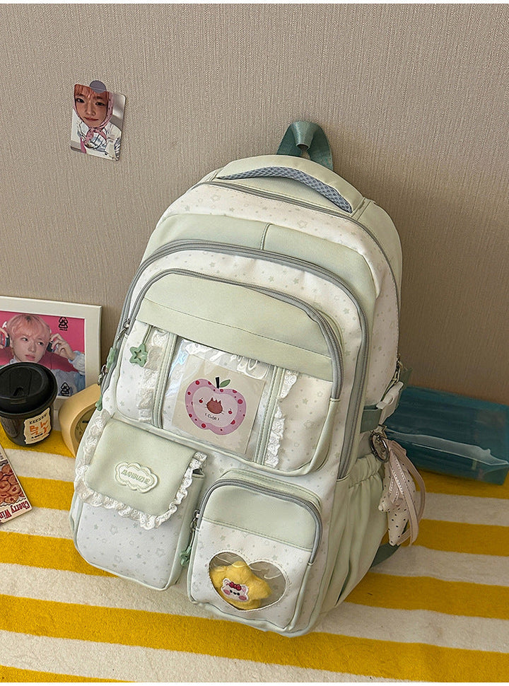 Cute Plush Character Design School Backpack