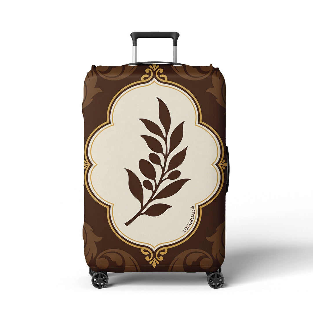 Women’s suitcase cover with floral lavender pattern Kalsten