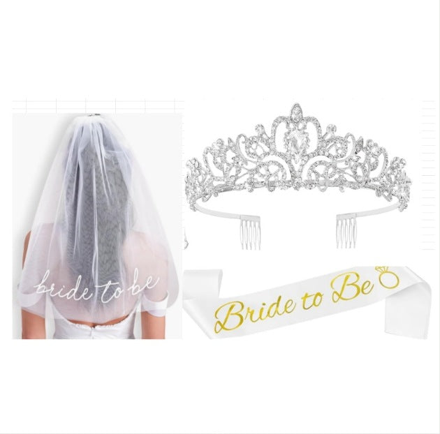 Women's Wedding Tiara and Veil Set Kalsten