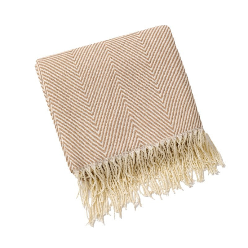 Women's stylish and soft zigzag blanket Kalsten