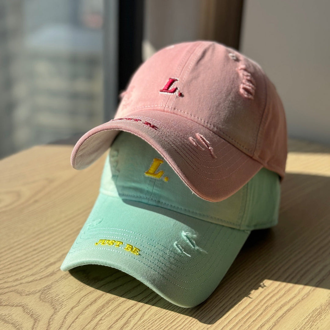 Women's Distressed Cotton Baseball Cap Kalsten