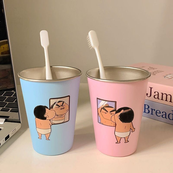 Funny drinking cup with humorous illustration design Kalsten