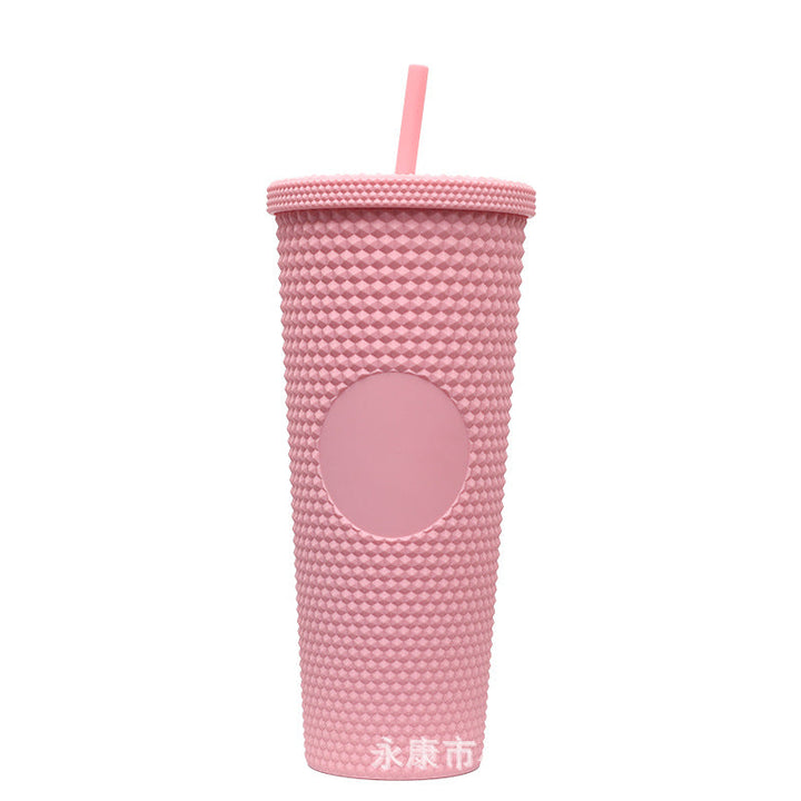 Ladies High-Quality Glitter Drinking Cup with Leak-Proof Lid and Integrated Straw Kalsten