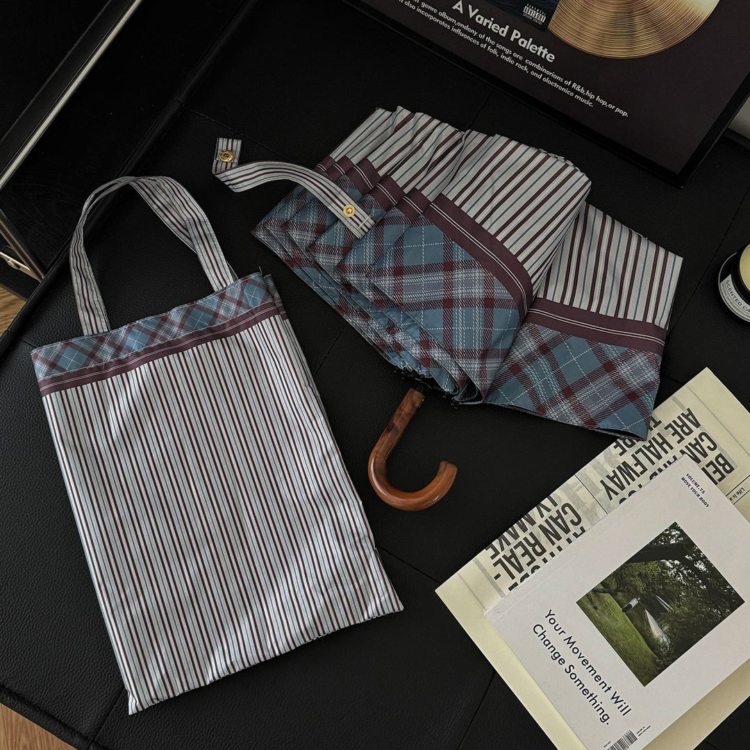 Women's foldable shopping bag with umbrella Kalsten