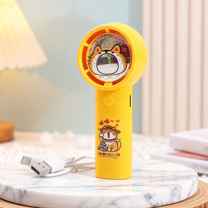Ladies Portable Hand Fan in Playful Animal Design Kalsten