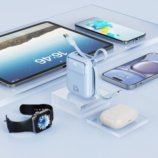 Compact power bank with multifunctional connection and digital charging display Kalsten