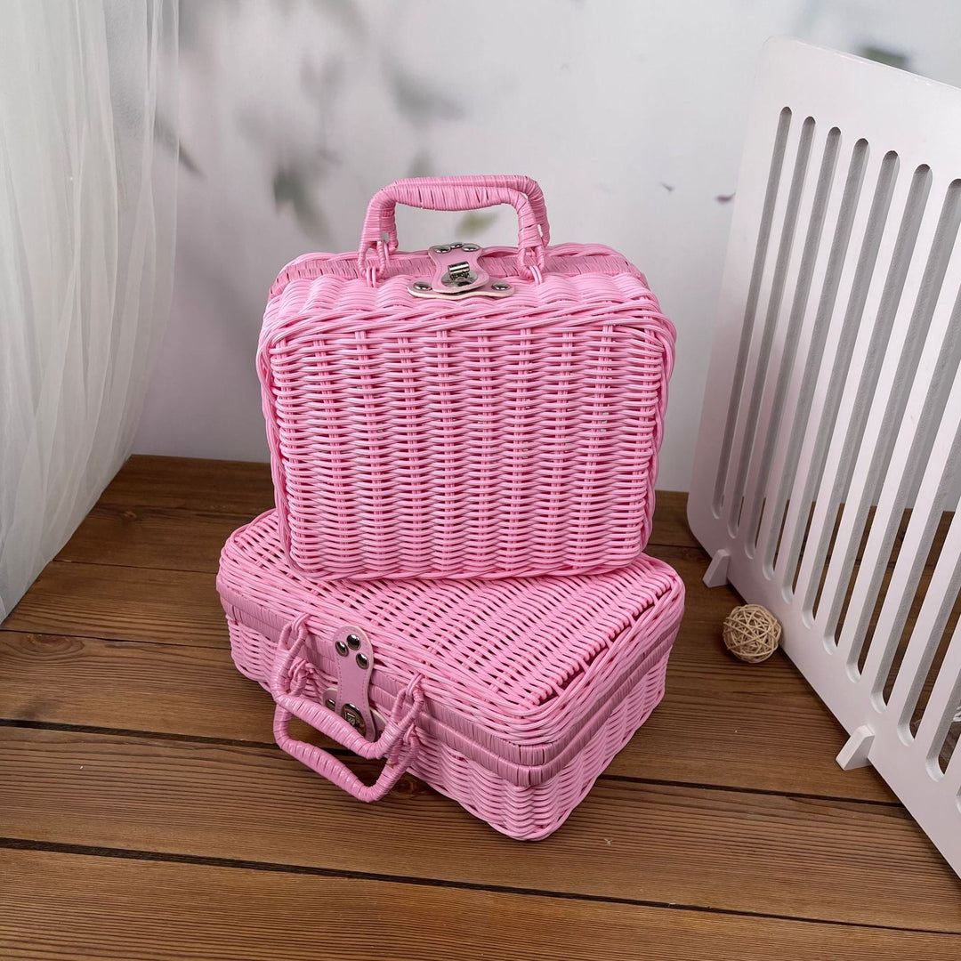 Women braided cosmetic and storage case Kalsten