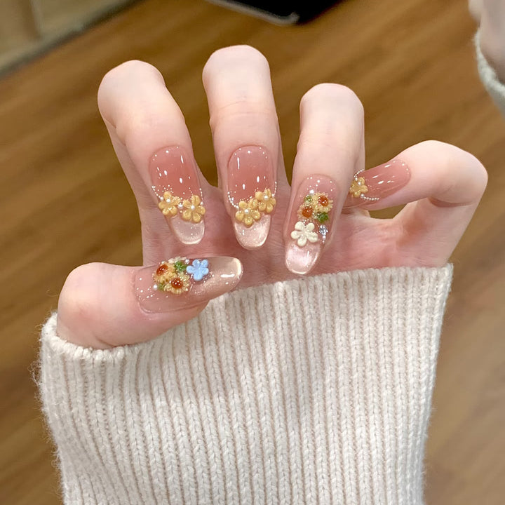 Premium Glittering Press-On Nail Extensions Kalsten