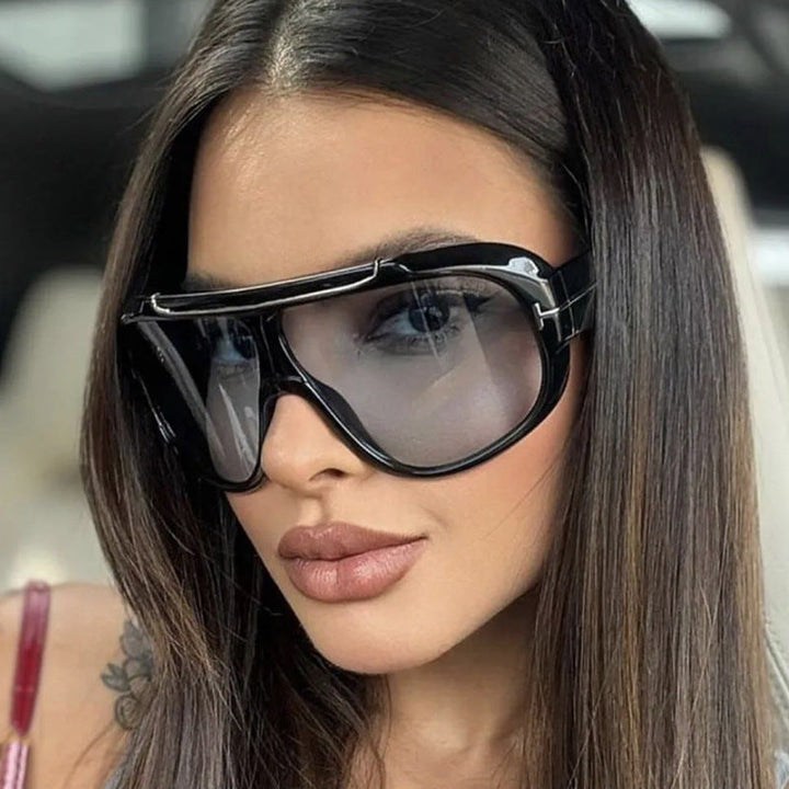 Ladies oversized sunglasses in a modern, transparent design Kalsten
