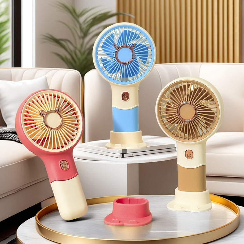Ladies Portable Handheld Fan with Cute Animal Design Kalsten