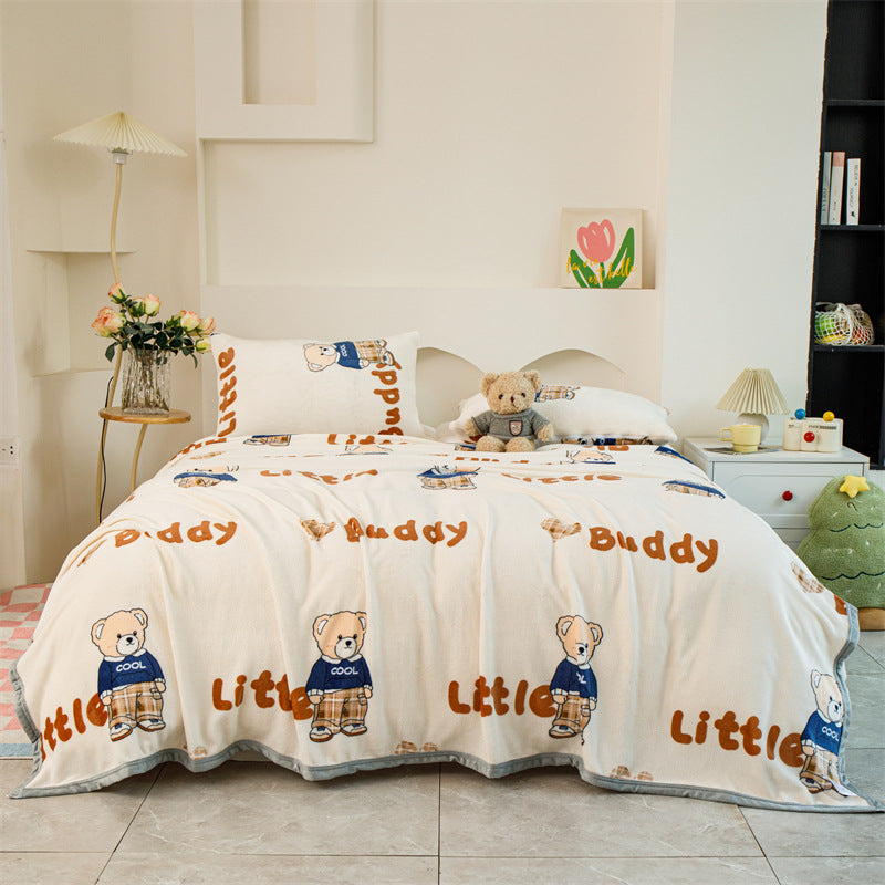 Women Patterned Blanket made of Soft Cotton Kalsten